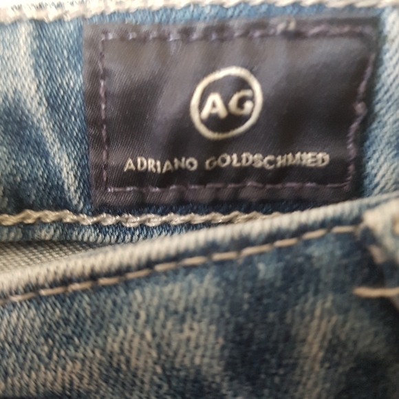 Adriano Goldschmied the Middi Ankle Distressed Mid Rise Skinny Blue Jeans - Picture 13 of 16